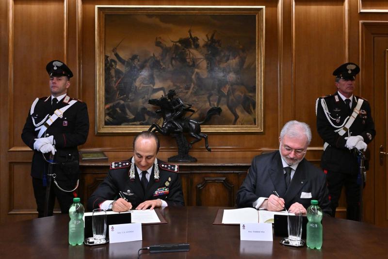 Firma protocollo con Arma dei Carabinieri